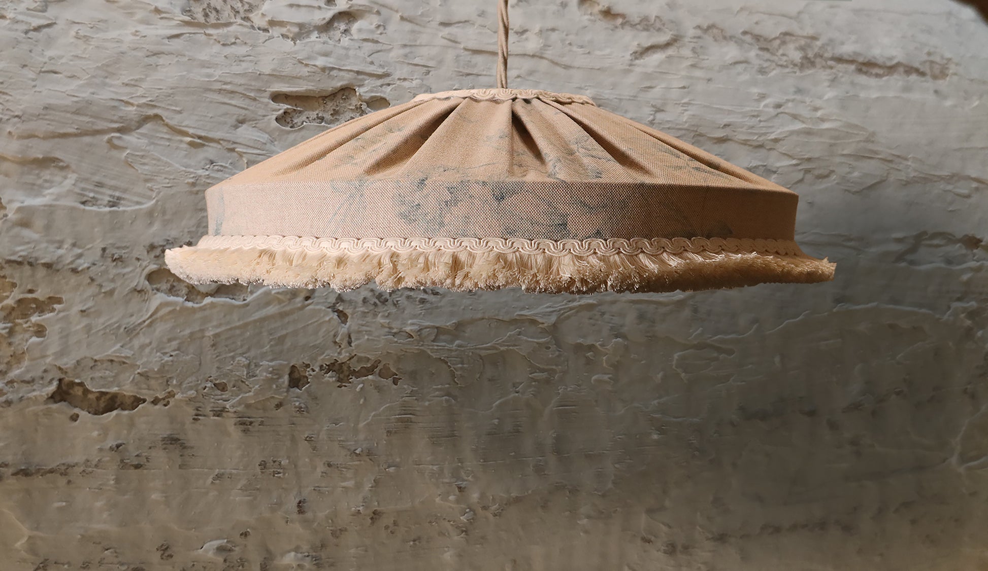 Vintage farmhouse cotton lampshade