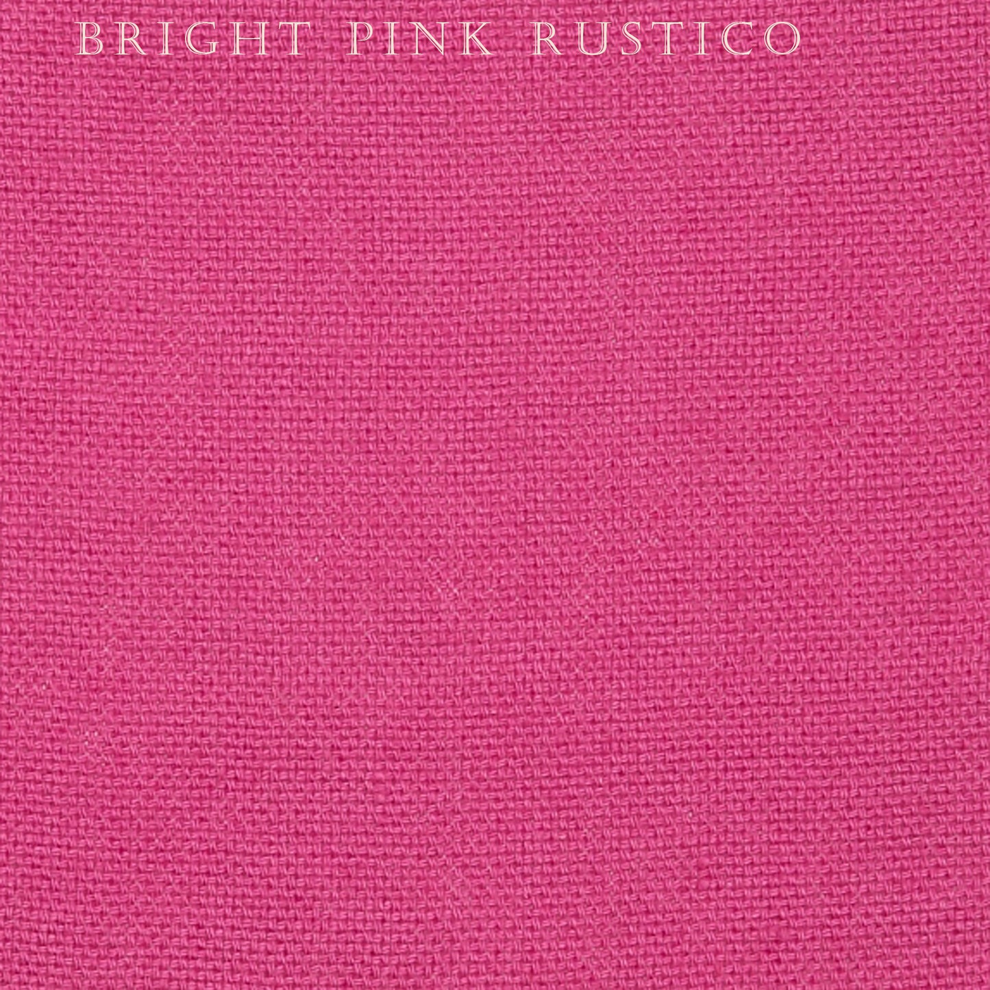 Solid bright pink color swatch with 'Bright Pink Rustico' text