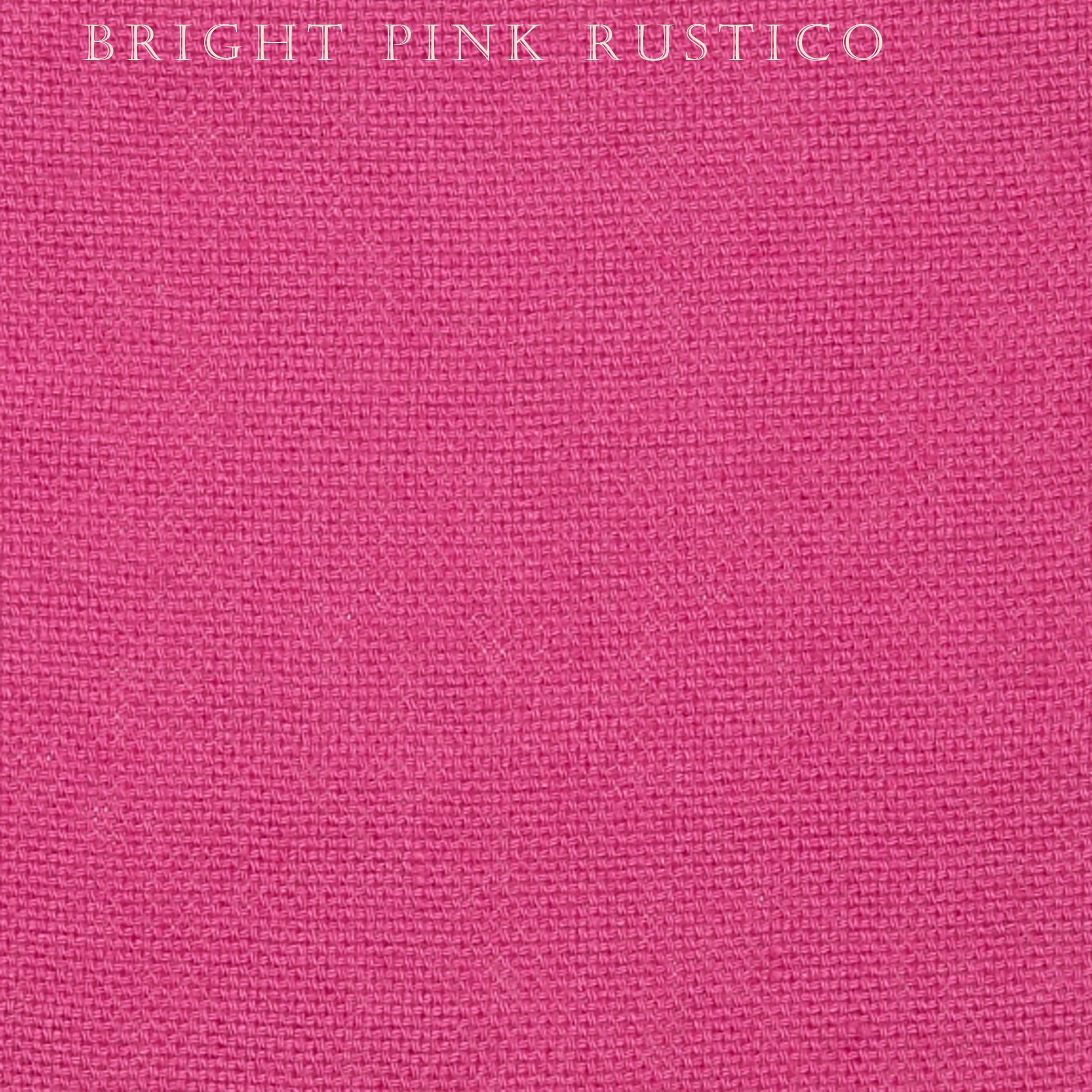 Solid bright pink color swatch with 'Bright Pink Rustico' text