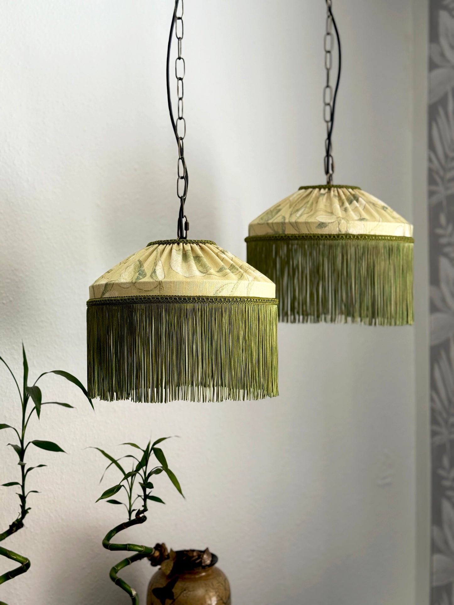 Zoffany linen fringed lampshade