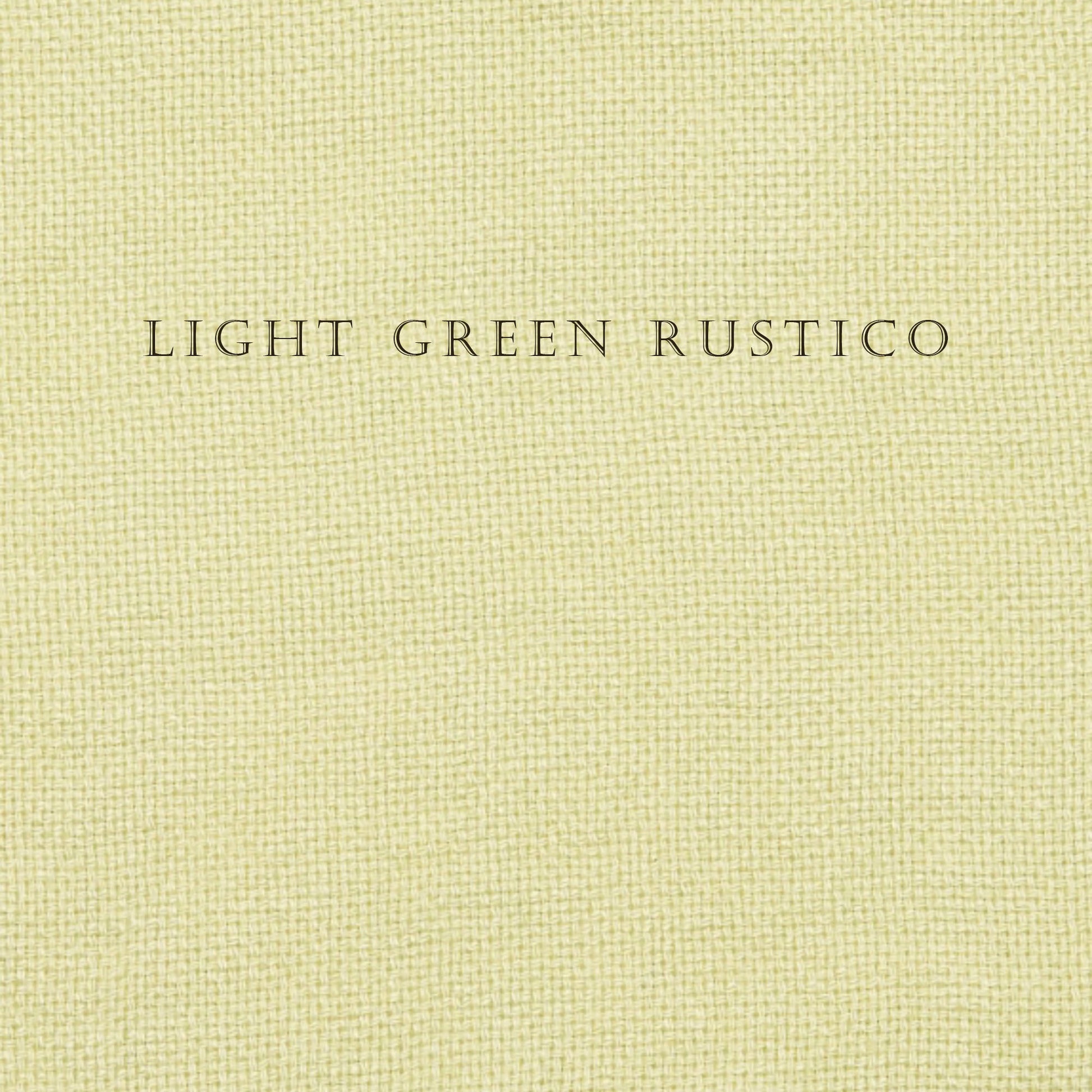 Light green color swatch with 'Light Green Rustico' text