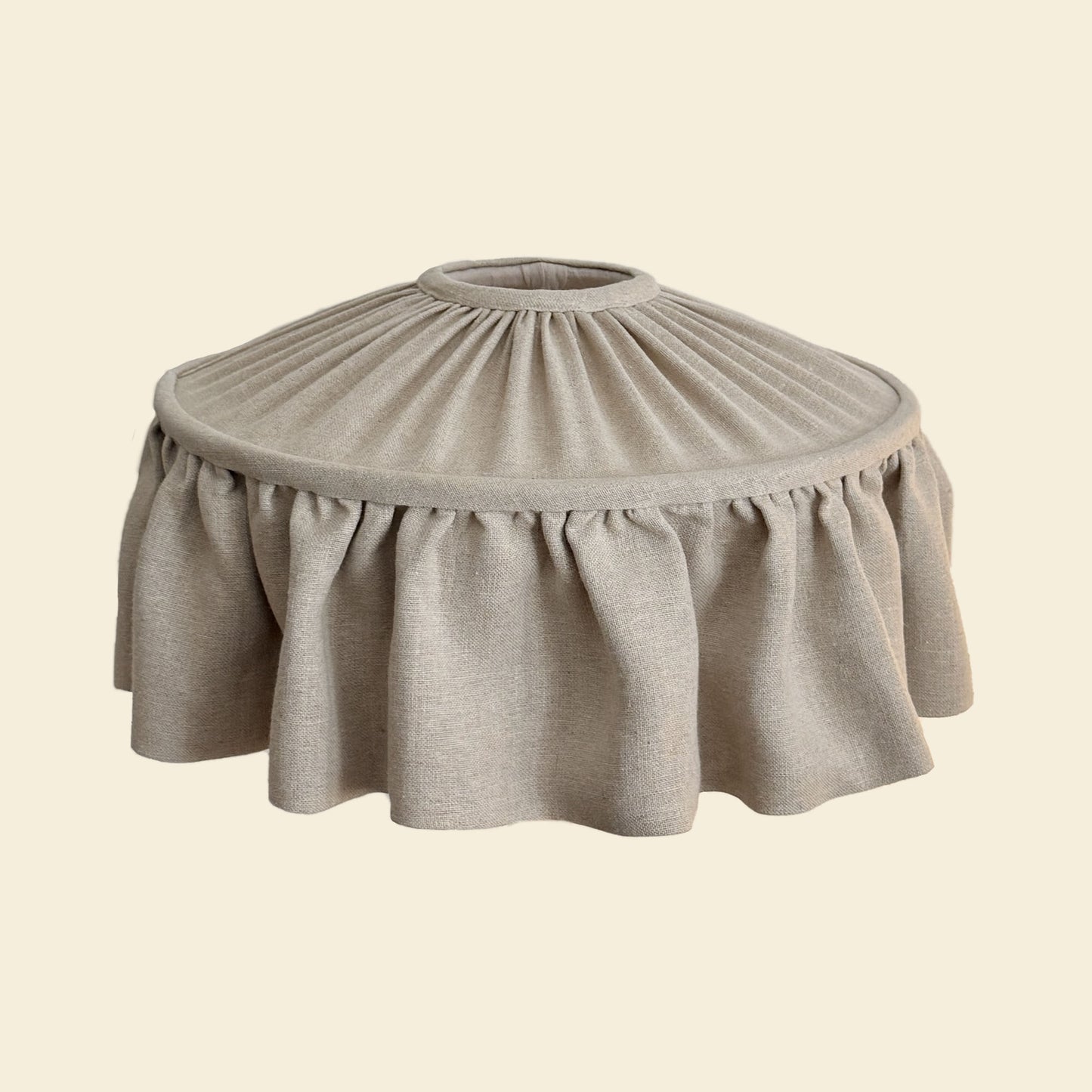 Ruffle Linen Skirt Lampshade
