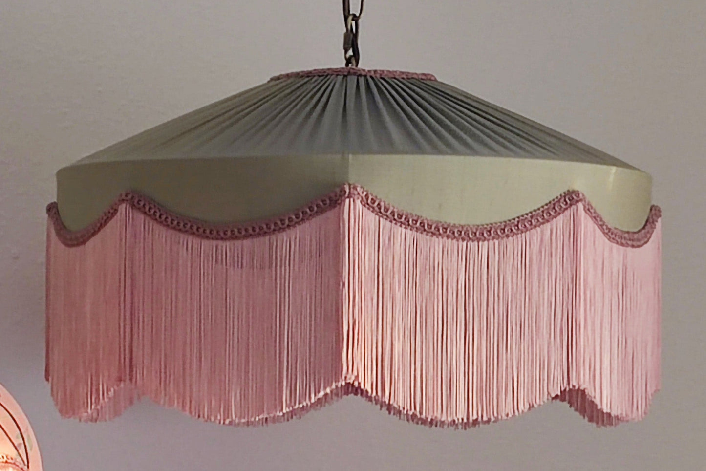 Silk Lampshade with fringe - MariaMarabellashades