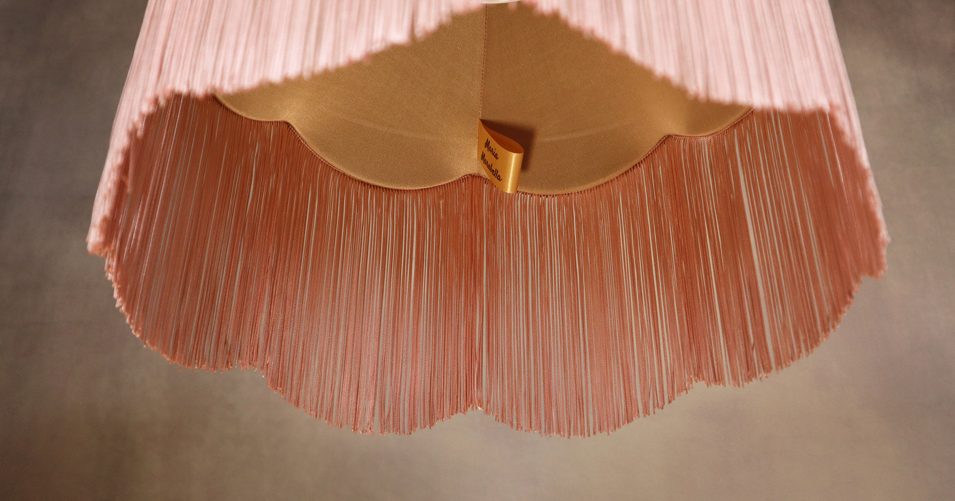 Silk Lampshade with fringe - MariaMarabellashades