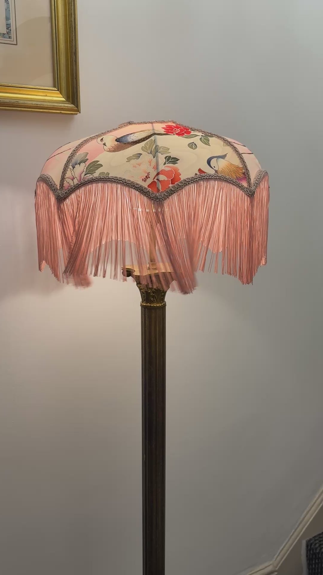 Japanese silk lampshade video 3